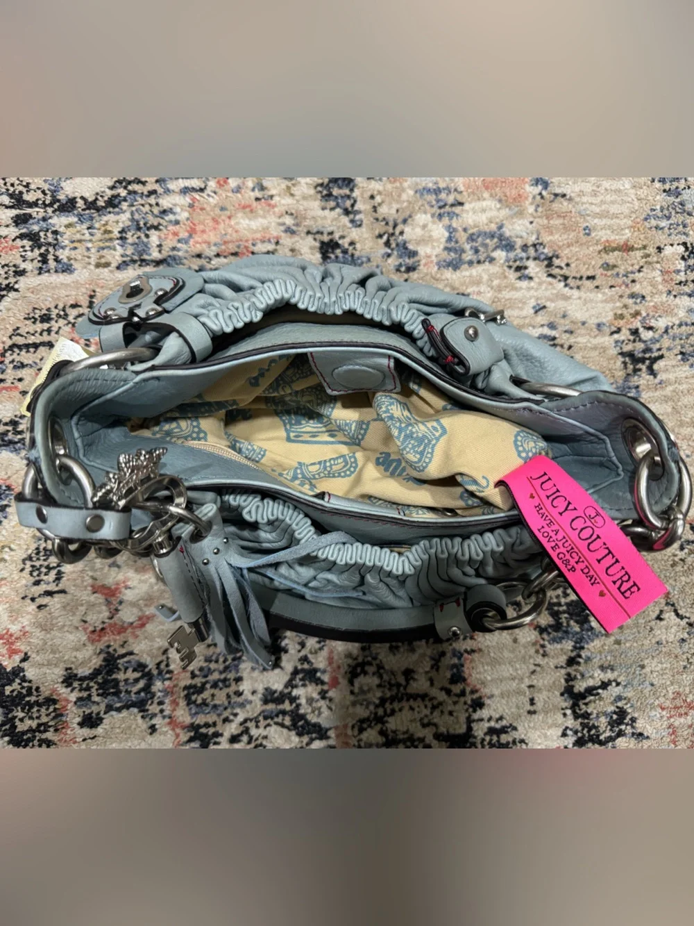 Juicy Couture y2k Leather Daydreamer Handbag With Charms